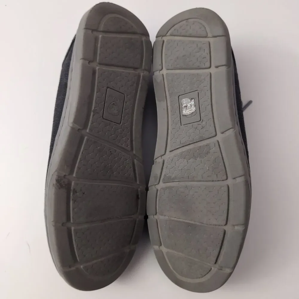 Ariat Men's Size 8 D Hilo Charcoal Casual Shoes - Lace Up Moc Toe - Ariat Shoe